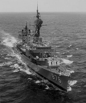 USS Rogers (DD-876) in the South Cina Sea in 1973