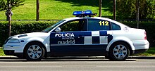 Policia Municipal of Madrid (Spain) Volkswagen Passat Policia Municipal Madrid.JPG