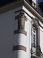 Detail vom ehemaligen Haus des Corps Suevia Straßburg in Straßburg