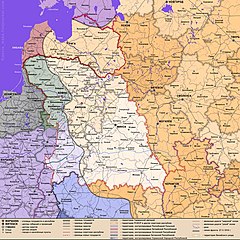 Mapa Litewsko-Białoruskiej Republiki Rad