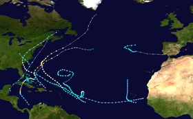 imagem ilustrativa de artigo Temporada de furacões no oceano Atlântico de 1952