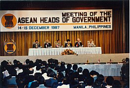 President Corazon Aquino chairs the 3rd ASEAN Summit on December 14, 1987