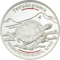 Средиземноморская черепаха на памятной монете Армении