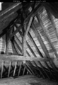 Norman truss components in the attic