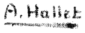 signature d'André Hallet