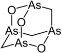 Structural formula of arsenicin A