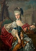 Marcello Bacciarelli, Portret Izabeli Lubomirskiej (Elżbiety Czartoryskiej) „Błękitnej markizy” (1733–1816), (II poł. XVIII wieku)