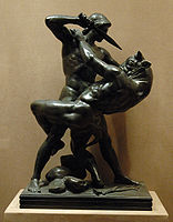 Thésee et le minotaure (1840) van Antoine-Louis Barye