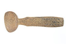 A Crusading Period spoon from 1017 that was found on archaeological excavation of Tursiannotko in Pirkkala, Finland. Birckala 1017 spoon.jpg