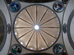 cúpula gallonada de la capilla Pazzi (1441-1478, inacabada)