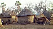 Traditional huts in south-east Burkina Faso