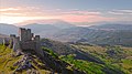 Il castello di Rocca Calascio fotografato da un drone