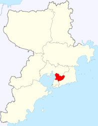 Distretto di Licang – Mappa