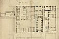 Collège de la Trinité, plan du rez de chaussée en 1763.