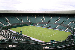 Court en gazon à Wimbledon