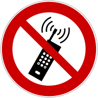 禁用移动电话……等，会发出电磁波的电器