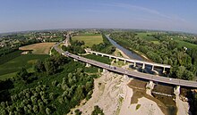 Regional road number 53 (SR 53) in Veneto DRONE - Il piave dall'alto - panoramio.jpg