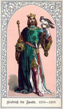 막스 바라크의 독일 황제록의 프리드리히 2세.