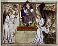 Ангел с кадильницей, миниатюра из Douce Apocalypse, около 1265-70