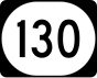 Iowa Highway 130 marker