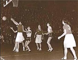 EuroBasket 1938 Women game between Lithuania and Italy.