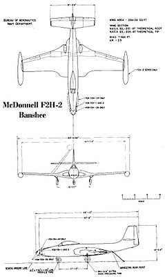 F2H-2 三面図