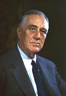Una fotografia de Roosevelt en 1944, per Leon Perskie.