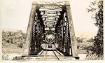 A train on the bridge over the Motagua River, circa 1940