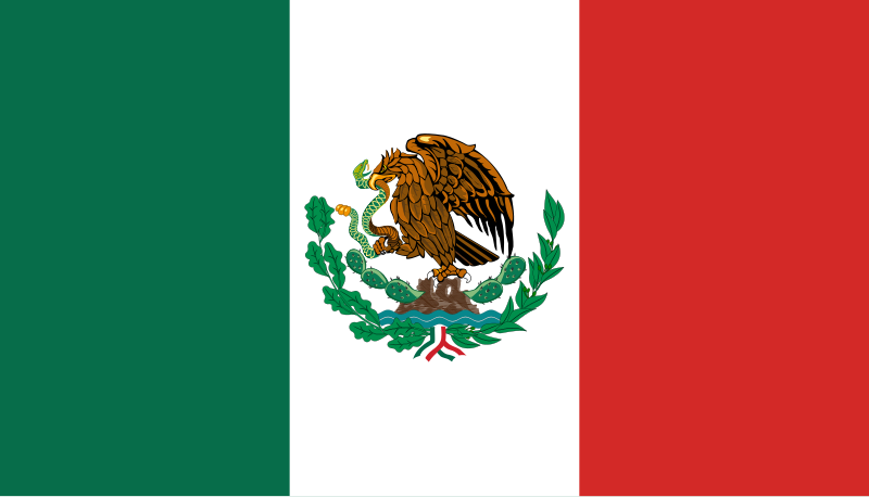 Ficheiro:Flag of Mexico (1916–1934).svg