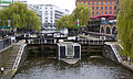Image 20Camden Lock or Hampstead Road Lock in Camden Town, north London is the only twin lock on the Regents Canal.