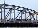 The Hawthorne Bridge during the rally