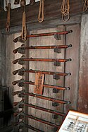 Photo of gun racks inside the keep