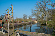 Het haventje van Houwerzijl vormt het eindpunt van de vaart