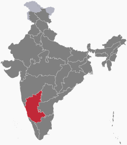 கருநாடகாவின் வரைபடம்