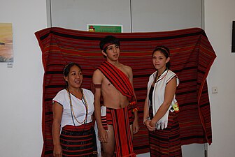 Young man wearing a traditional Ifugao bahag (wanoh)