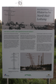 Erste Informationstafel am Denkmalabschnitt bei Eningen unter Achalm