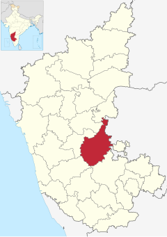 Localizacion del districte de Chitradurga en Karnataka