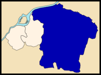 Maluku commune on a map of Kinshasa