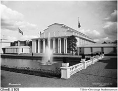 La sala de congresos de Liseberg, que se incendió en 1973.