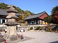 Unjusa Dacheung Seoktap (stone pagoda) and worship hall