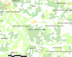 Poziția localității Saint-Pierre-de-Chignac