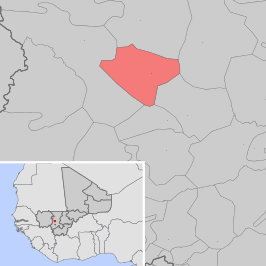 Kaart van Tioribougou