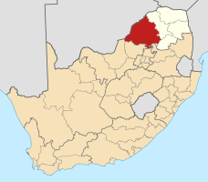 Розташування району на мапі ПАР та провінції Лімпопо