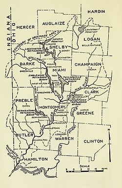 Carte de la vallée en 1919.