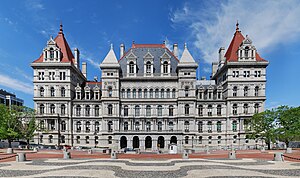 New York State Capitol viewed from the south, ...