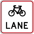 (R4-9) Cycle Lane