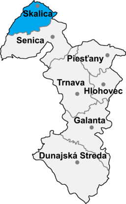 Situo enkadre de Regiono Trnava