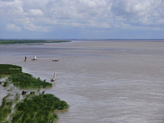 The Padma River, main distributary of the Ganges