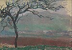 "Paisaje en Giverny" (1887) Claude Monet - Museo Soumaya (W 1123)