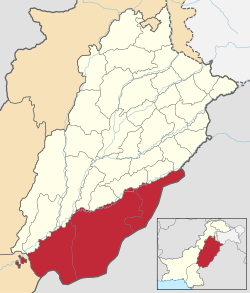 Map of Bahawalpur Province